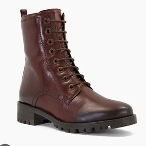 Dune London Women's Dark Brown Combat Boots